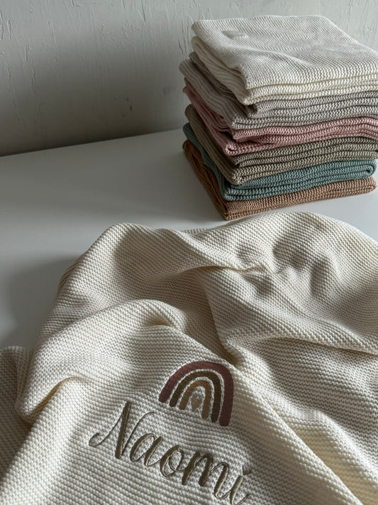 Babydecke  – personalisiert mit Name